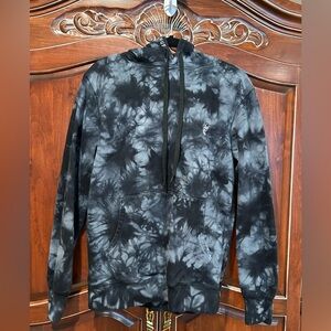 Men's Huf Black Tie-Dye Hoodie